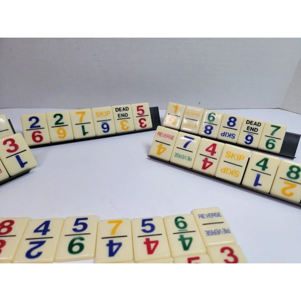 Vintage UNO Dominos Game 1986/1989 International Games Tiles Instructions 5...